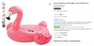 Intex Flamenco Hinchable por 16,74€