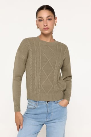 Jersey con estructura de cables para Mujer Milano por 6.39€