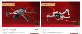 Tot 34% korting tijdens de DJI Holiday sale