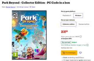 Park Beyond Collectors Edition voor €23,89 bij Bol