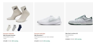 Tot 35 % korting in de Nike Zomer sale
