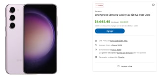 Samsung Galaxy S23 128GB por $6,648 | Descuento Sam's Club