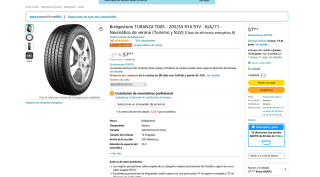 Neumaticos Bridgestone Turanza T005 por solo 57,95€