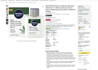 NIVEA MEN Sensitive Pro Bálsamo hidratante Aftershave a solo 4,91€
