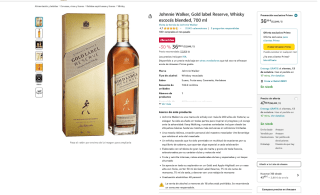 Whisky Johnnie Walker Gold label Reserve escocés blended 700 ml a solo 36,99€ Oferta Pirime