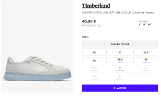 Zapatillas Casual para Mujer Timberland ATLANTA GREEN LOW LEATHER LACE UP por 40€