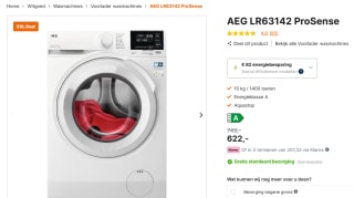 AEG LR63142 ProSense Wasmachine voor €622 bij Expert