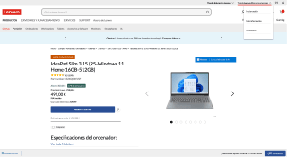IdeaPad Slim 3 15 por 499€