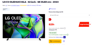 LG C3 OLED42C34LA - 42 inch - 4K OLED evo - 2023 voor €829 bij Bol