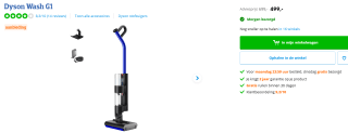 Dyson WashG1 voor €499 bij Coolblue