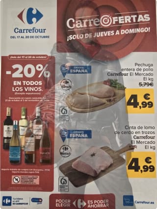 Folleto CarreOFERTAS del 17 al 20 de Octubre en Carrefour