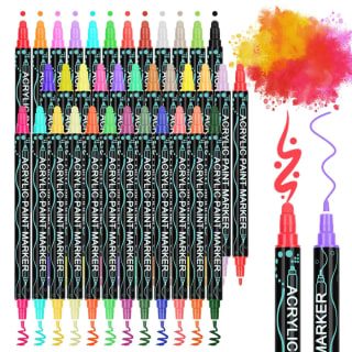 36 unidades Rotuladores acrílicos YAOBLUESEA resistentes al agua por solo 7,46€