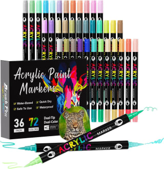 36 Acryl stiften (72 kleuren) voor €13,10