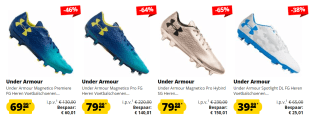 Tot 65% korting op Under Armour voetbalschoenen bij Sport Korting