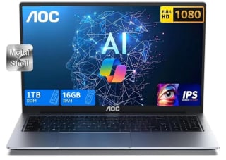 Portatil AOC con Intel Core Ultra 5 125U, AI, Teclado Iluminado, 16GB DDR5 1TB SSD Expansión 4TB, 16.1'' por 559,99€