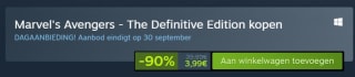 Marvel's Avengers - Definitive Edition voor €3,99 bij Steam
