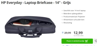 HP Everyday - Laptop Briefcase - 14" - Grijs voor €12,99 bij Paradigit