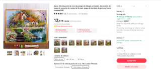 Recopilación Kits punto de cruz paisajes por 12,36€