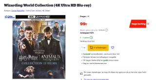 Wizarding World Collection (4K Ultra HD Blu-ray) voor €99 bij Bol