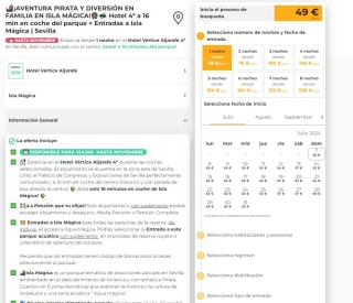 Hotel 4* a 16 min en coche del parque + Entradas a Isla Mágica | Sevilla desde 49€ pxp