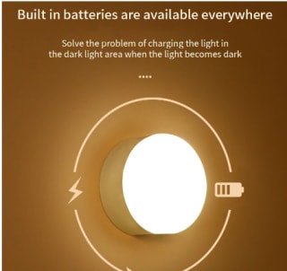 Luz noctuna con sensor de movimiento por solo 1,99€