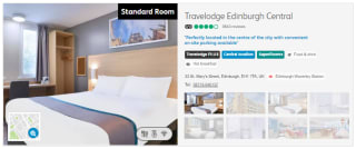 Catch Edinburgh Central or Central Waterloo Place with 1 night stay for 2 people for only £24.99 at Travelodge