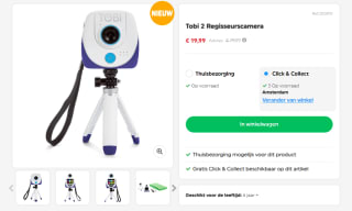 Tobi 2 Regisseurscamera voor €19,99 bij Smyths toys
