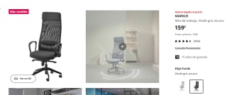 Silla de trabajo Markus IKEA por 159€