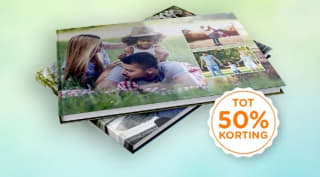 Tot 50% korting op fotoboeken voucher bij Smartphoto