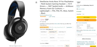 Auriculares SteelSeries Arctis Nova 1P, por solo 45,5
