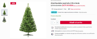 Árboles de Navidad con descuento en DelSol