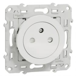Prise de courant 2P+T Affleurante - Blanc - connexion rapide à 2,64€