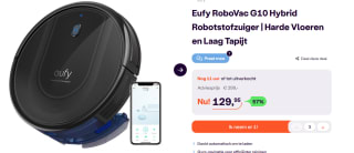Eufy RoboVac G10 Hybride - Robotstofzuiger met dweilfunctie voor €129,95 bij Ibood