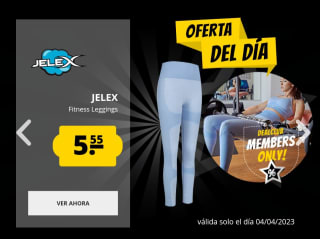 Pantalones deportivos de mujer marca Jelex por 5,55€ (socios)
