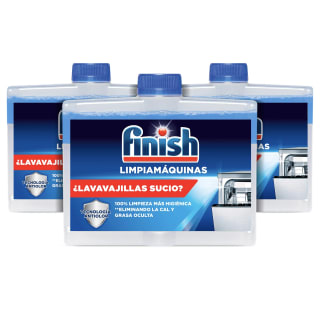 Pack 3 Finish Limpiamáquinas Lavavajillas por 6,01€