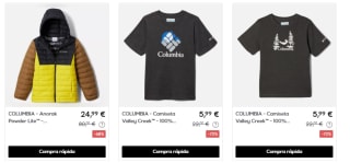 Columbia anorak y zapatillas desde solo 24,99€ ofertazas