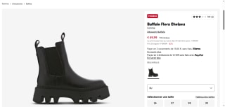 Chaussure Chelsea Buffalo Flora à 49,99€