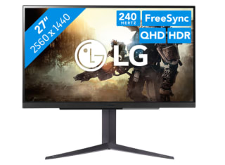 LG UltraGear 27GR83Q-B 27 inch gaming monitor (QHD/240hz/IPS) voor €399 bij Coolblue