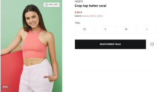 Crop top halter HI&BYE por 5.99€