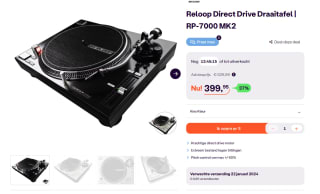 Reloop Direct Drive Draaitafel RP-7000 MK2 voor €399,95 bij iBOOD