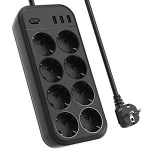 Regleta de enchufes MiiKARE de 8 vías con 3 puertos USB,máx. Por 16,30€