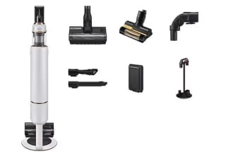 Samsung Aspiradora sin Cable BESPOKE Jet + All in One Clean Station Blanca 210W VS20B95823W/WA