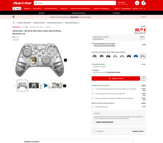 Mando Xbox Microsoft Xbox Ghost Cipher Special Edition Bluetooth por solo 55,36€