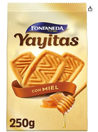Pack 8 LU Yayitas Miel Galletas de Cereales, 250g por 10.84€