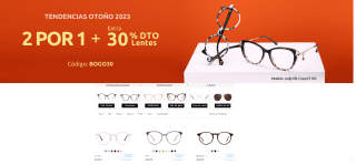 Código 30% Descuento y 2x1 Monturas de gafas de Firmoo