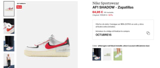 Zapatillas Nike Air Force 1 Shadow por 55,20€