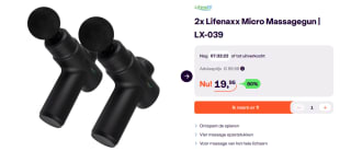 Lifenaxx Mini massageapparaat 2 stuks voor €19,95 bij ibood