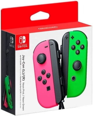 Controle de Nintendo na cor Verde e Rosa para Nintendo Switch - R$ 287,90
