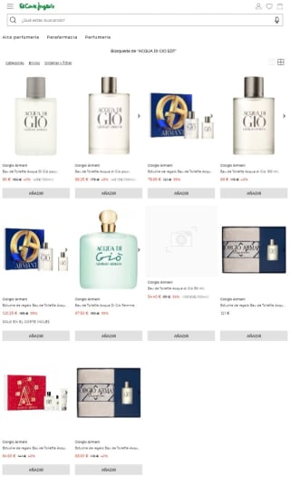 Hasta el -40% de Descuento en Acqua di Gio.