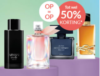 Tot 50% korting op geselecteerde parfums bij Parfumswinkel